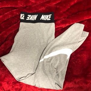 Gray cotton Nike leggings